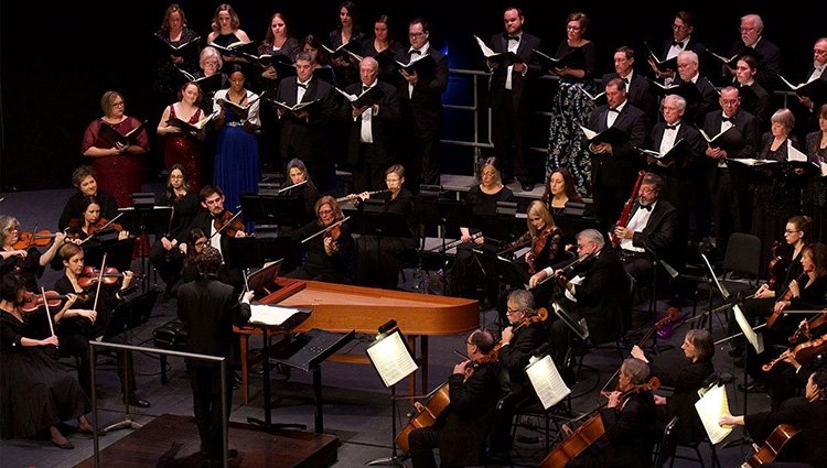 TCC Signature Symphony Orchestra performing on stage at the Vantrease Performing Arts Center for Education.